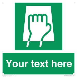 Custom Push Pad Sign